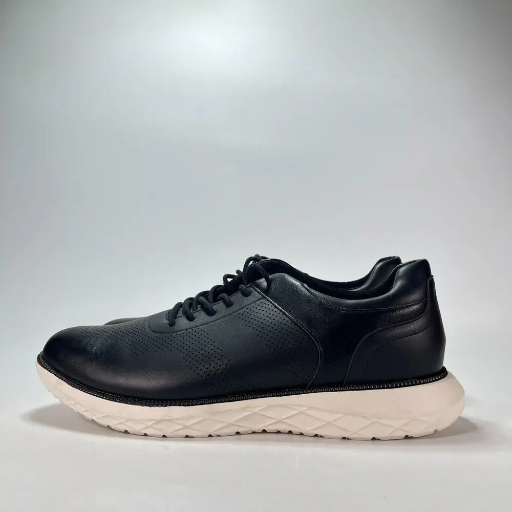 Perry Ellis Portfolio Black Ultra Foam Perforated Dress Sneakers Men's Size 12